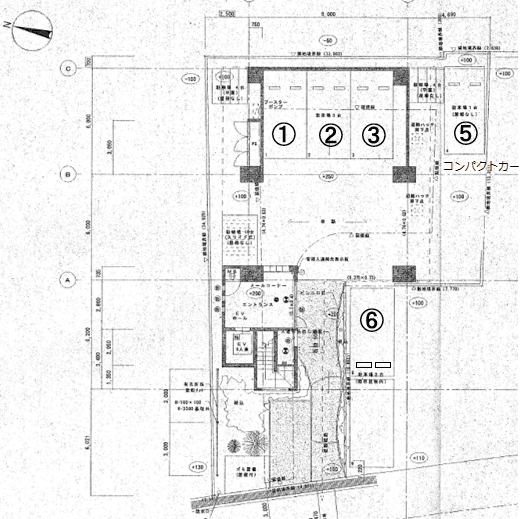 サイプレス・ワンの駐車配置図