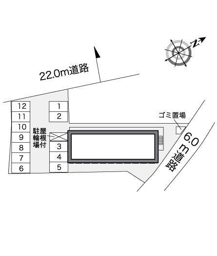 観音堂(26698)の駐車配置図