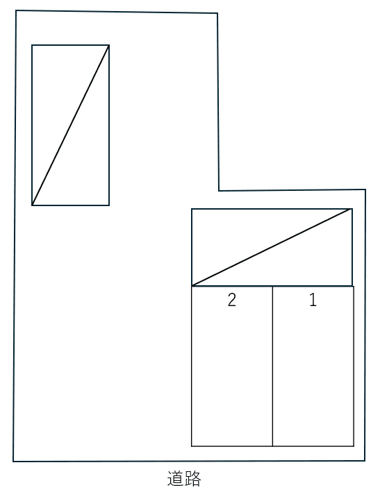 宮通駐車場の駐車配置図