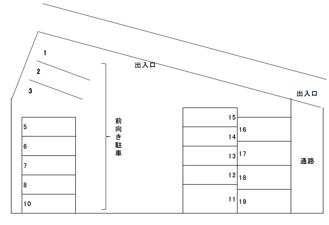 000164の駐車配置図