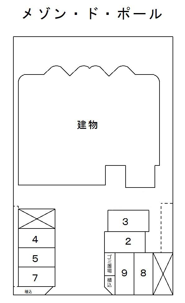 メゾン・ド・ポールの駐車配置図