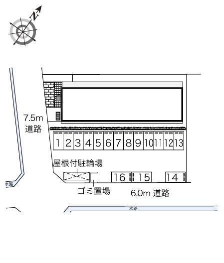 喜多Ⅰ(44784)の駐車配置図