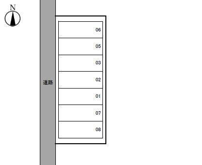 山田犬飼パークの駐車配置図