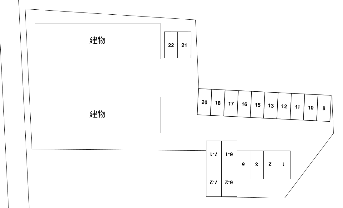 グランシャリオ内原 Aの駐車配置図