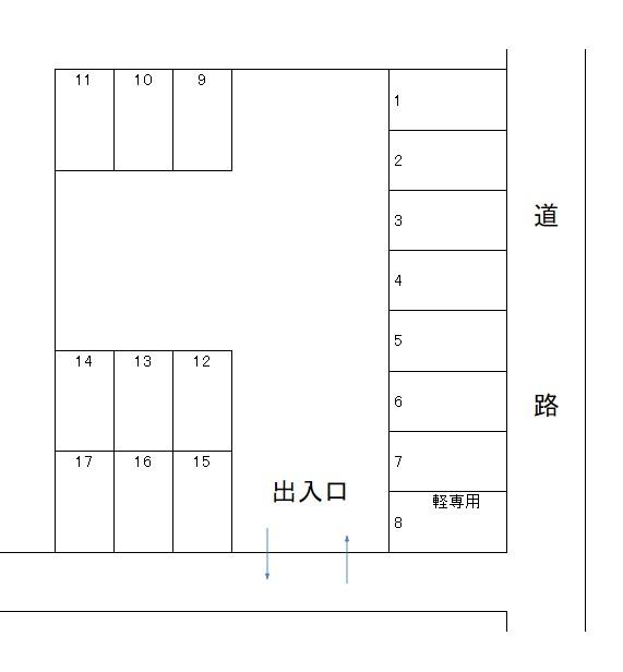 J-280の駐車配置図
