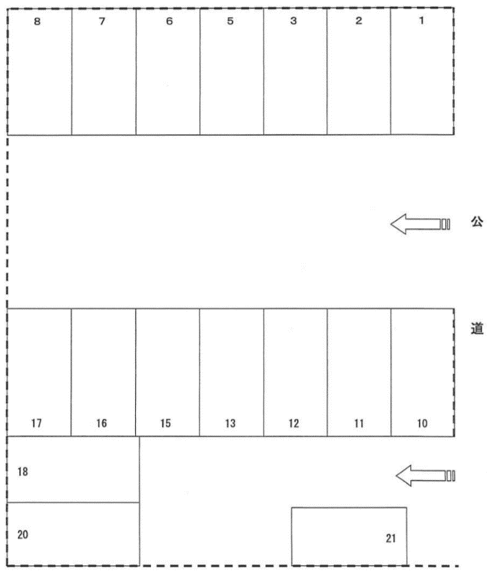 15の駐車配置図