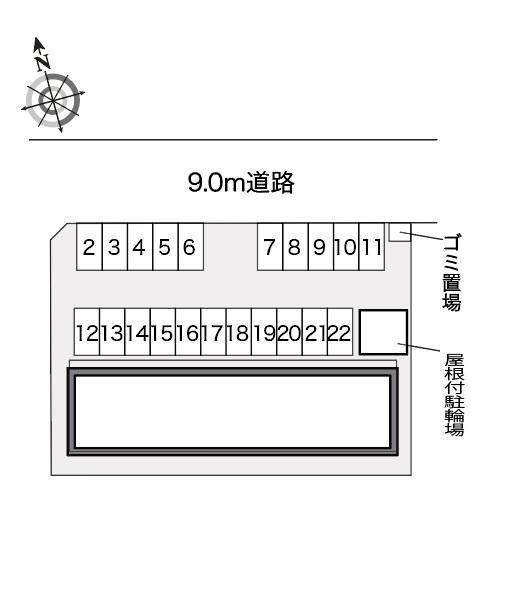 小牧Ⅱ(22839)の駐車配置図
