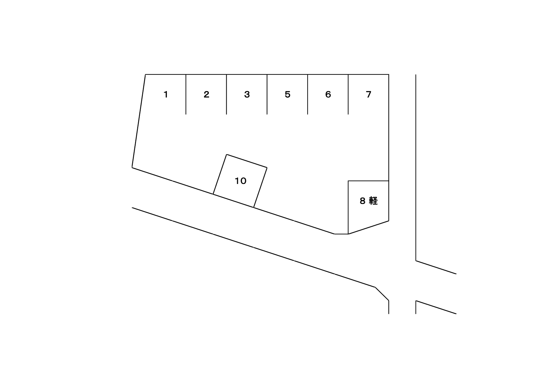 野々下4230251駐車場の駐車配置図