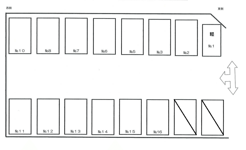 284の駐車配置図