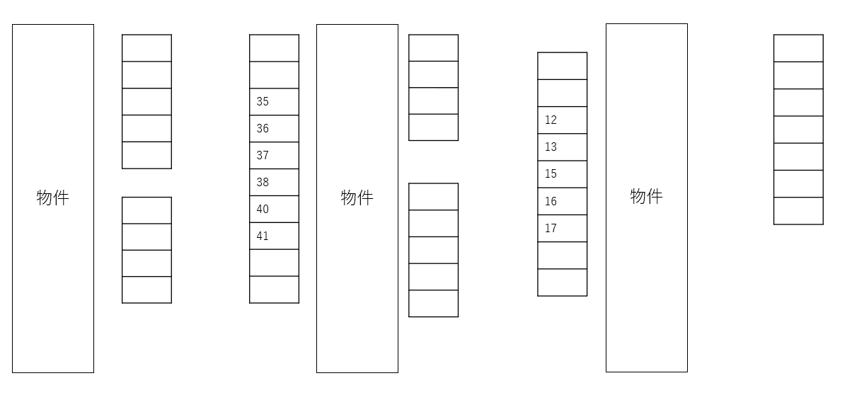 ルーチェ・B・C別駐車場の駐車配置図
