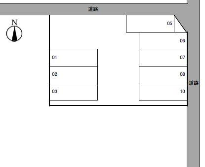 恒川パ-クの駐車配置図