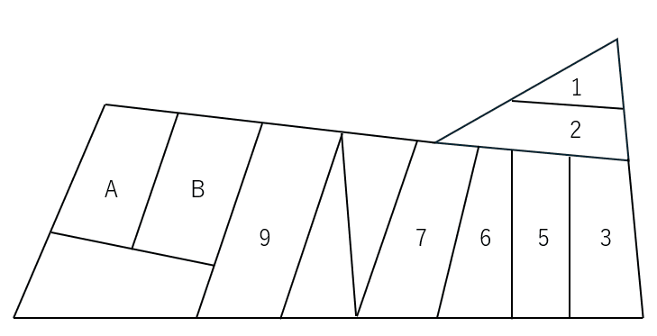 鈴木駐車場の駐車配置図