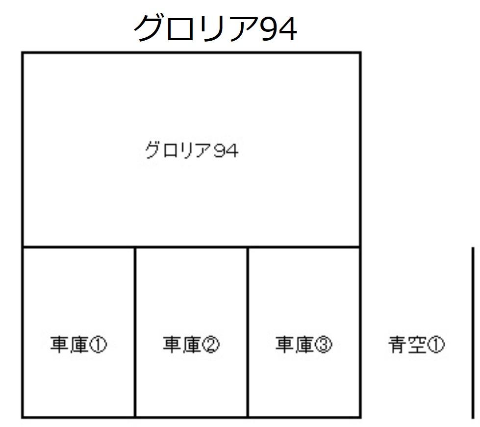 グロリア94の駐車配置図