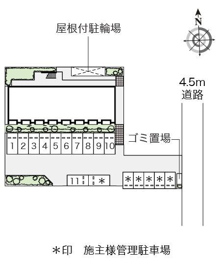 クラムⅡ(54161)の駐車配置図