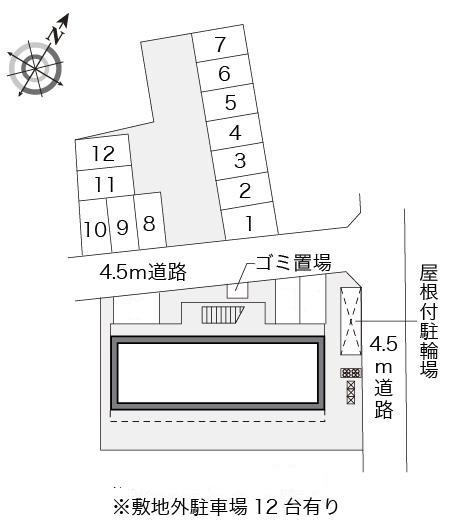 TheO(16493) 敷地外駐車場の駐車配置図