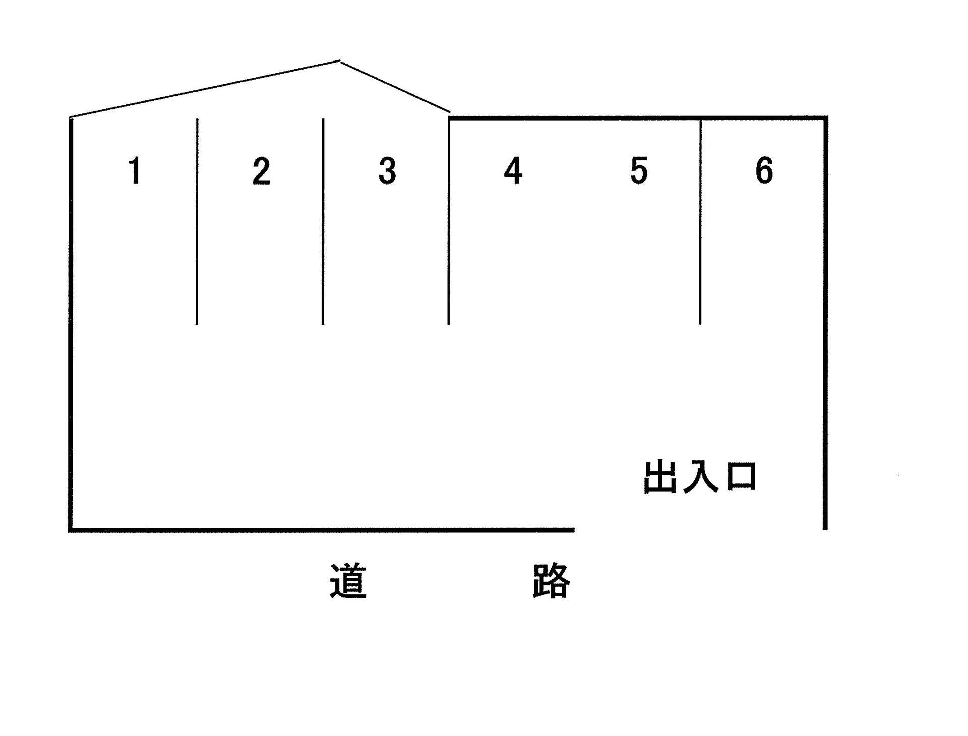引野家村駐車場の駐車配置図