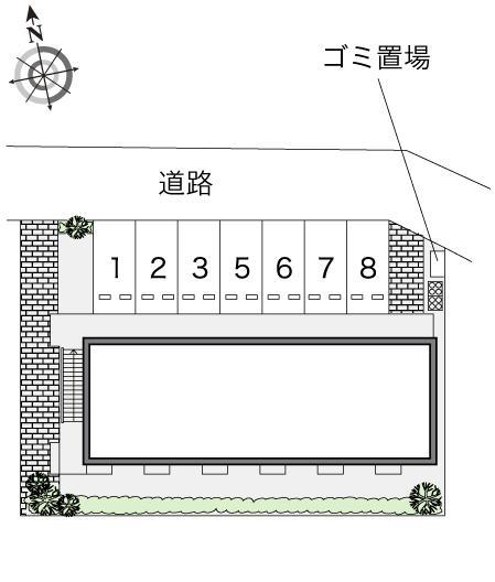 松ヶ崎(12852)の駐車配置図