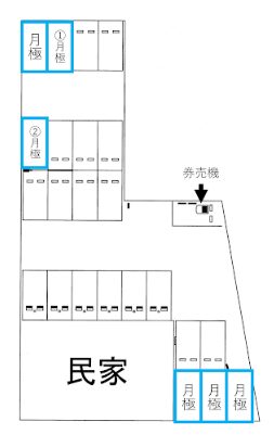 鷲津駅前第2の駐車配置図