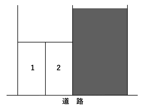 嘉数第二パーキング(左)の駐車配置図
