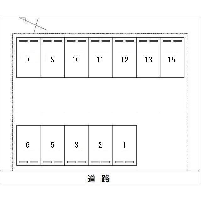 若松町パーキングの駐車配置図