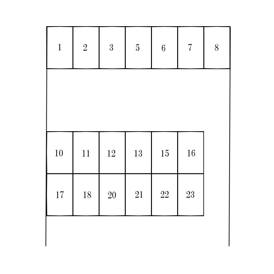 Rパーキングの駐車配置図