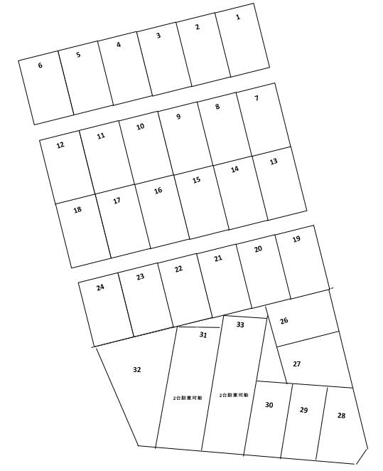 領家丸山パーキングの駐車配置図