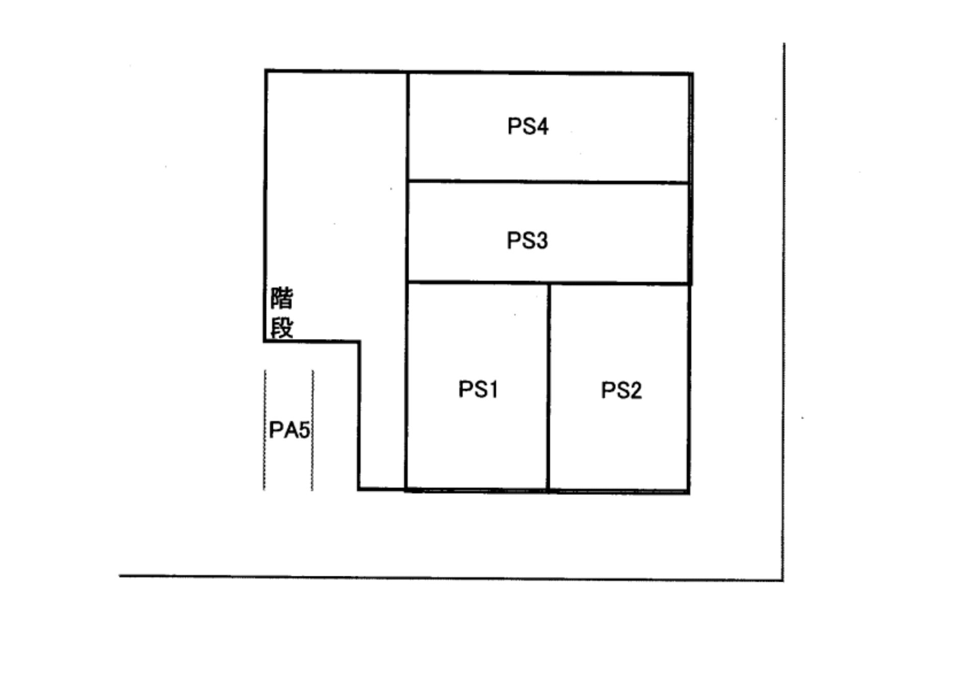 トピア68の駐車配置図
