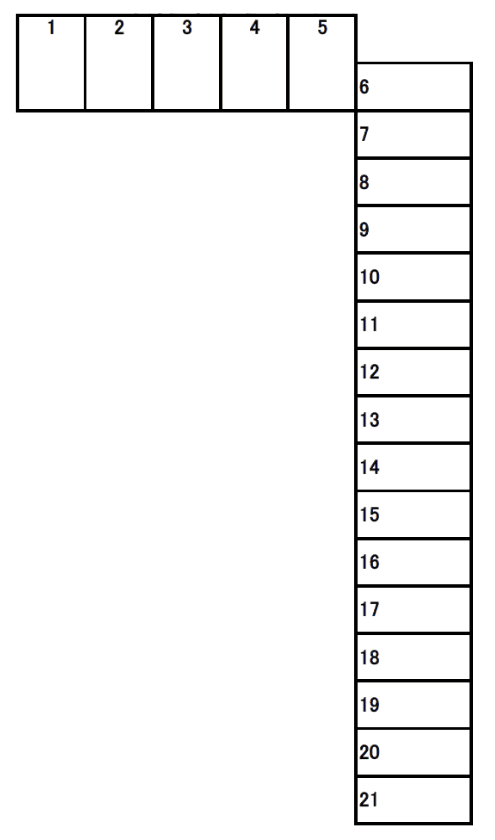 針ヶ谷町月極駐車場の駐車配置図