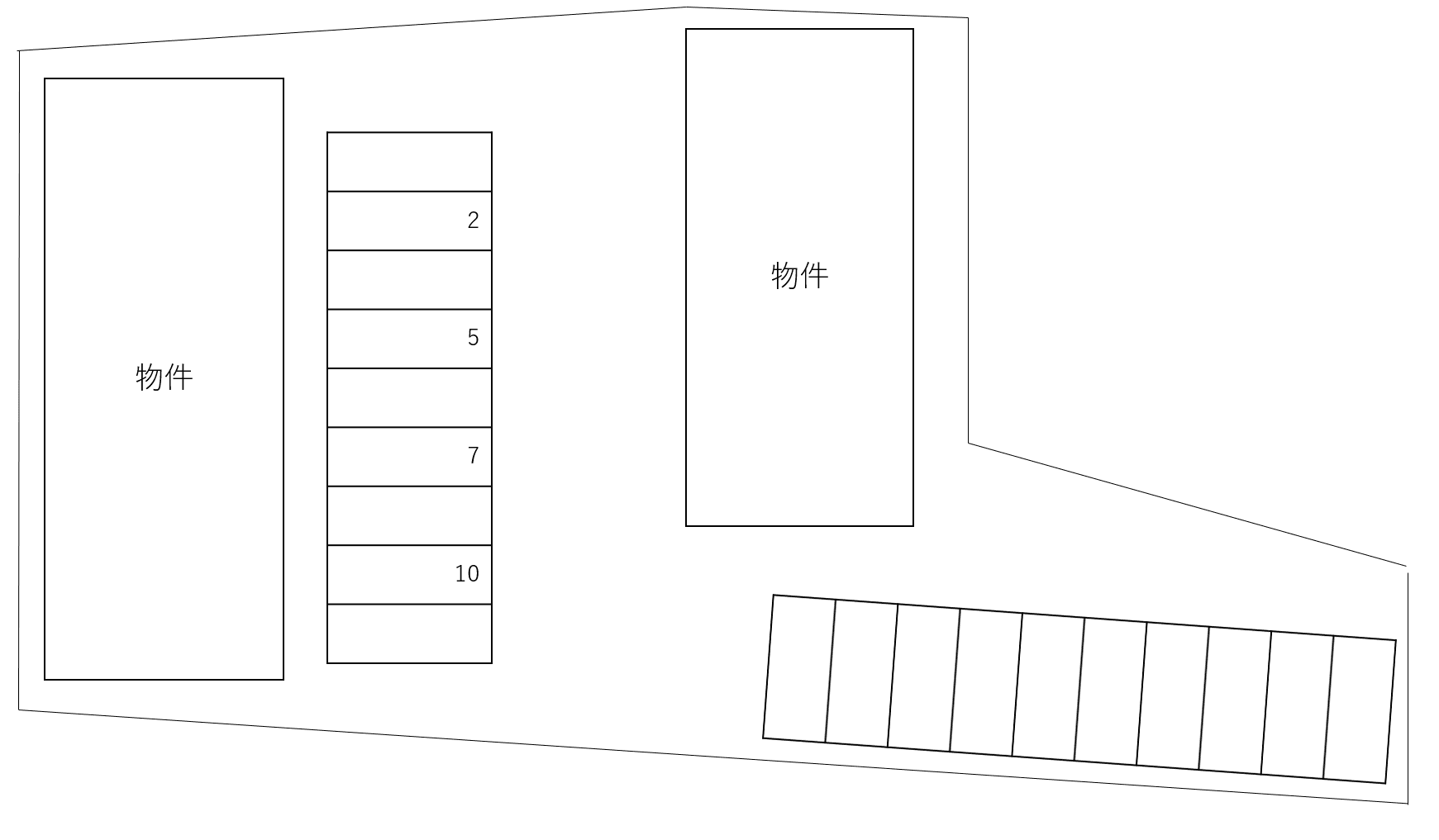 フォレスタ和泉A・B別駐車場の駐車配置図