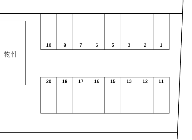 アンフィニ ジャン HAの駐車配置図