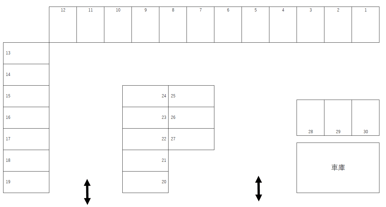 第一スミヨシパーキングの駐車配置図