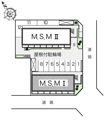 M.S.MⅠ(16495)の駐車配置図