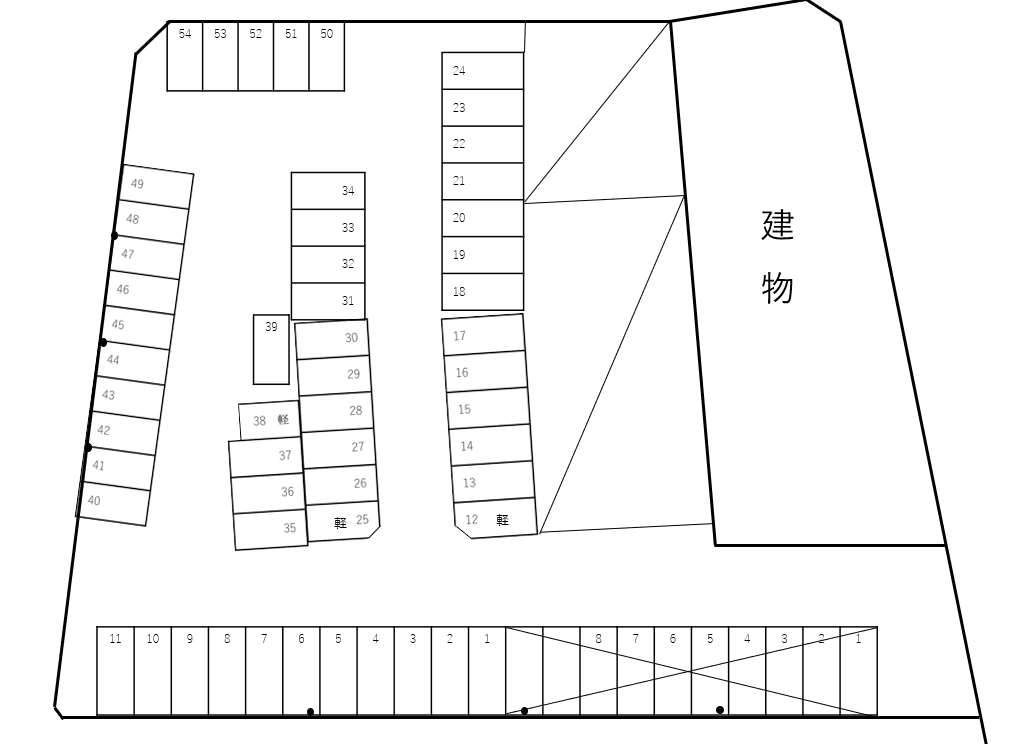 ニシムラ パーキングの駐車配置図