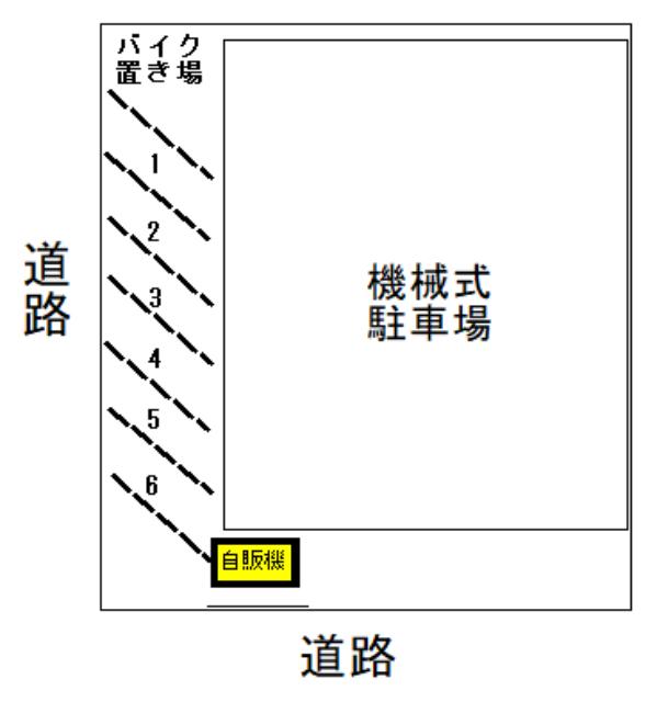 ミワ駐車場2の駐車配置図