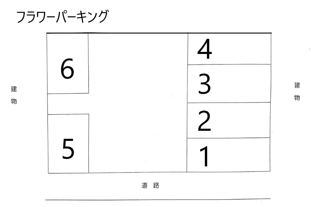 フラワーパーキングの駐車配置図
