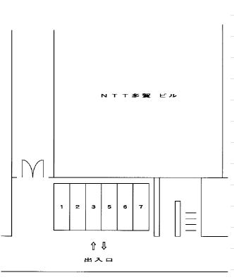 多賀町2駐車場の駐車配置図
