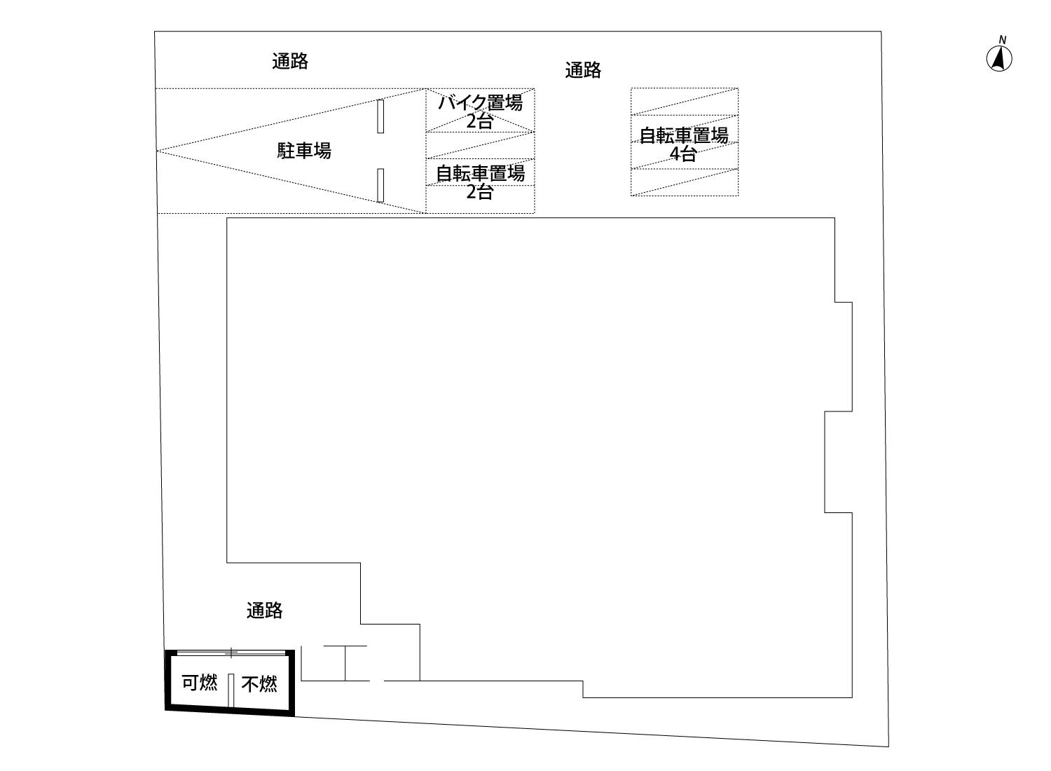CB別府ルシエの駐車配置図