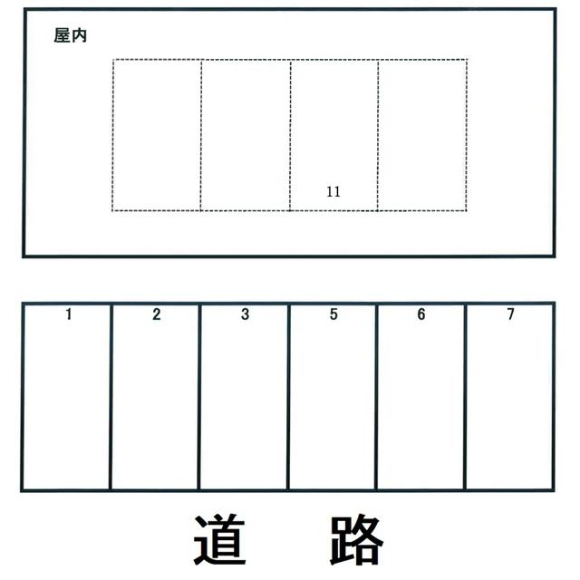 森丘月極駐車場の駐車配置図