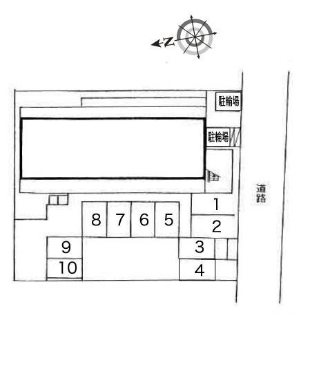 藤ノ木Ⅱ(8890)の駐車配置図