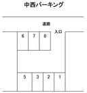 中西パーキングの駐車場