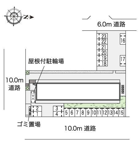 サンハイムかわなか(47188)の駐車配置図