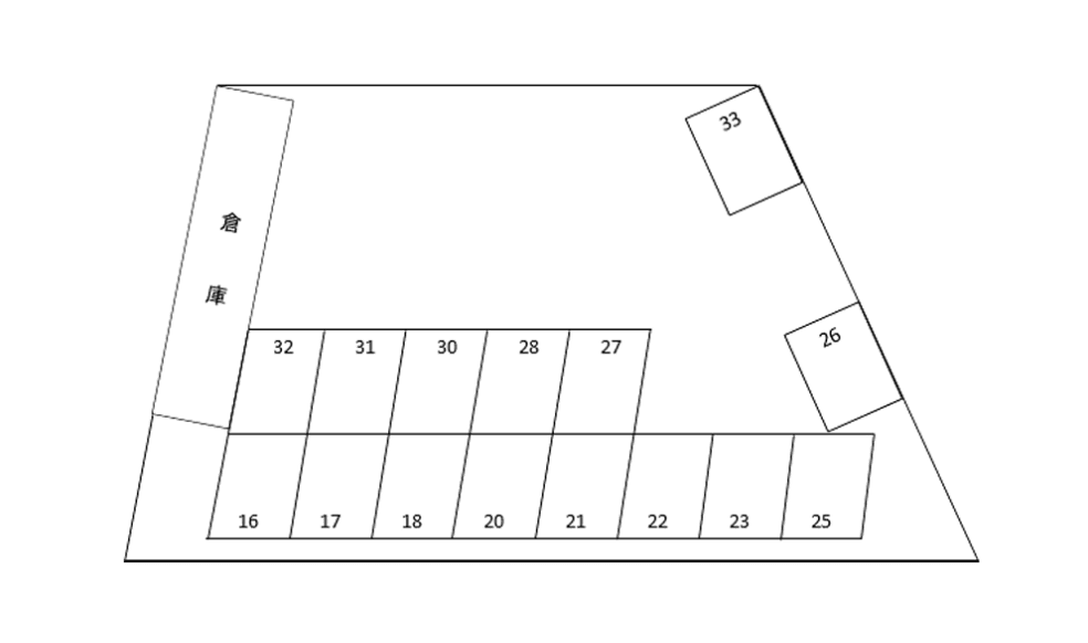 駅西本町1丁目Mパーキング②の駐車配置図
