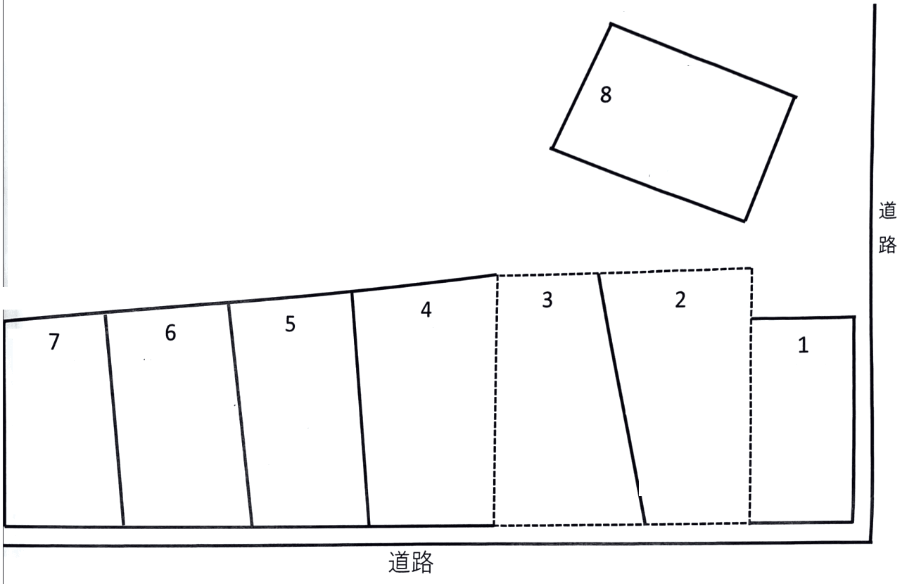 金城駐車場(松川)の駐車配置図