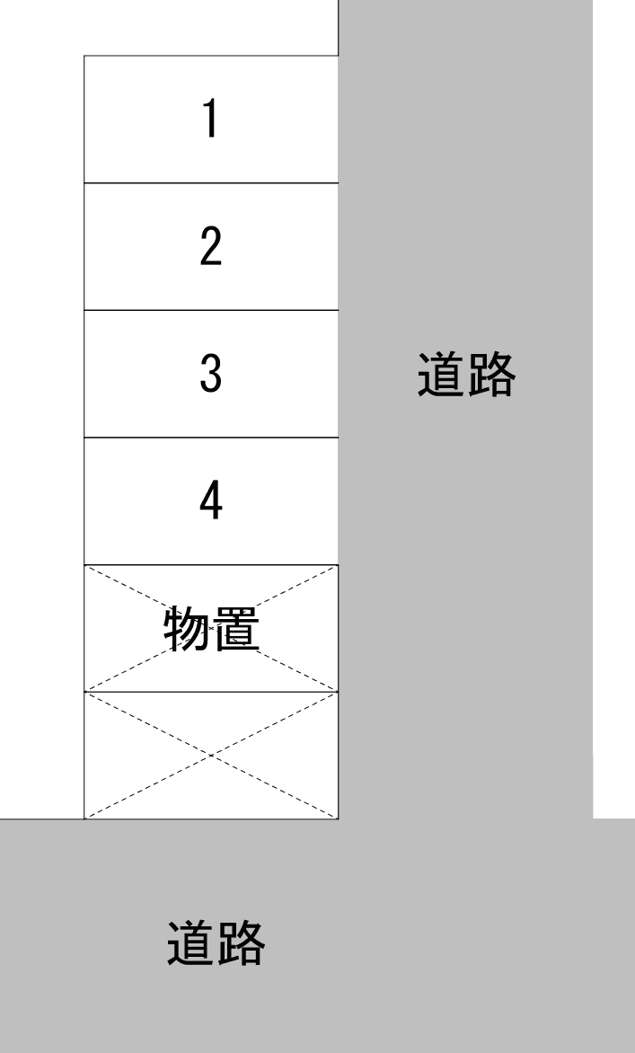 小林パーキングの駐車配置図