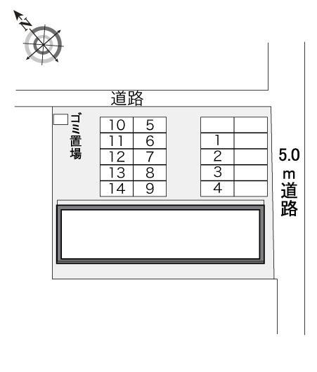 リバーポート(21686)の駐車配置図