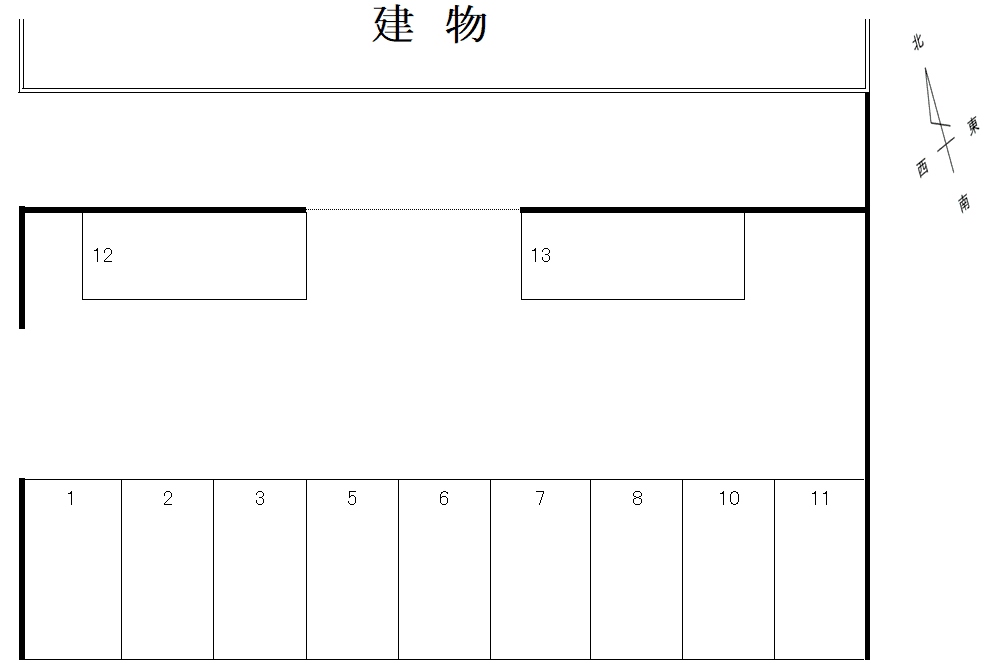 コンフォルトミナトの駐車配置図