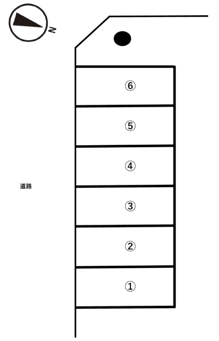 中島東町パーキング2の駐車配置図