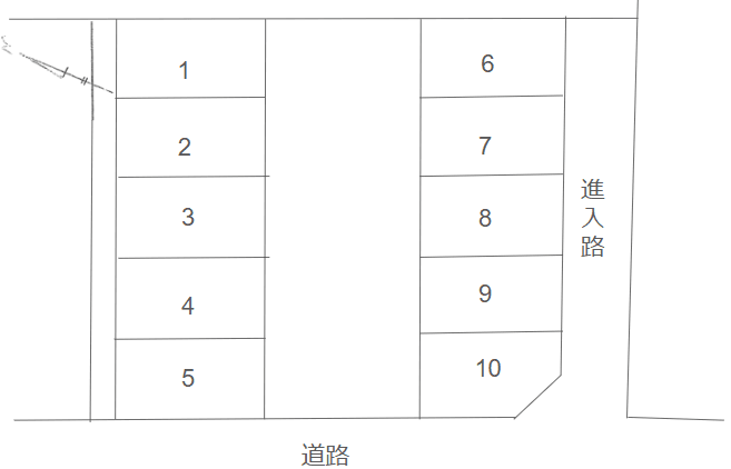 弥生町13-7駐車場の駐車配置図