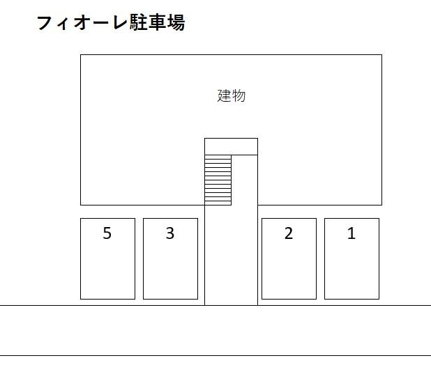 フィオーレ駐車場の駐車配置図