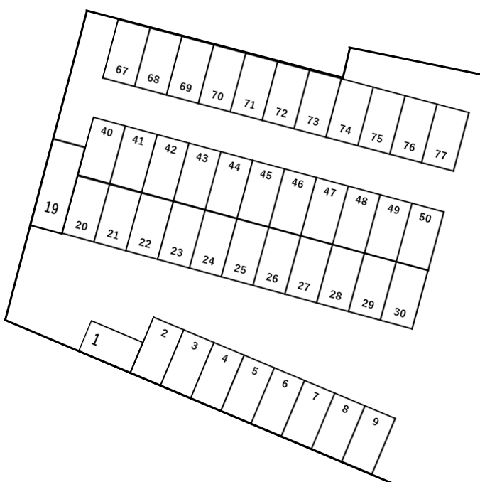 相原北町駐車場の駐車配置図